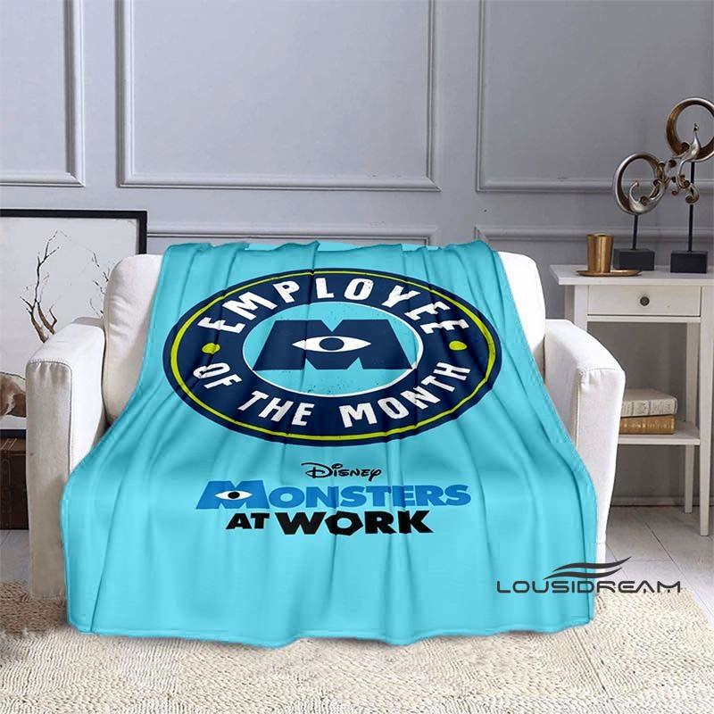 Monsters, Inc. Cartoon Gift Soft Flannel Blanket, Suitable for Beds, Sofas, and Home Bedroom Blankets.