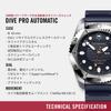 VICTORINOX DIVE PRO Часы Автоматические Корпус из нержавеющей стали Синий циферблат Синий резиновый ремешок Водонепроницаемые часы для дайвинга Автоматические Брендовые Стильный подарок Синий 241995