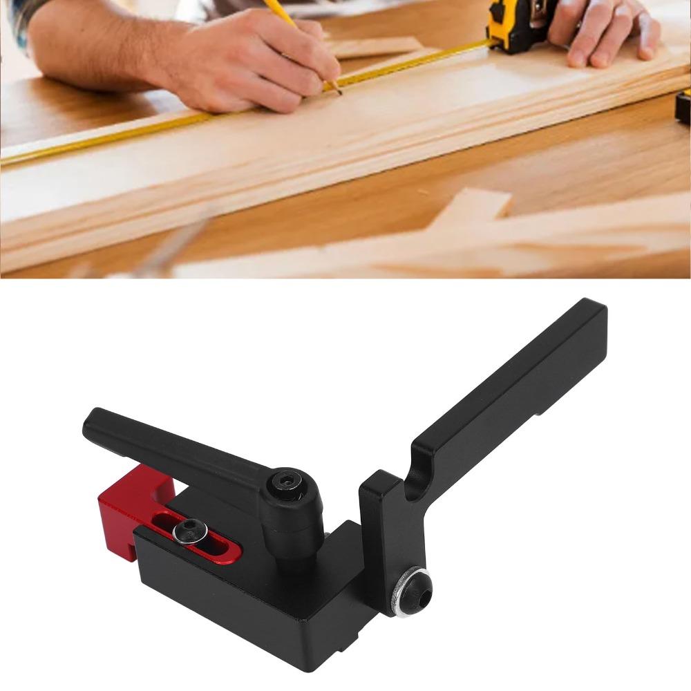 Aluminum Alloy T Track Flip Stop Sliding Connector Aluminum Track Stop For Woodworking