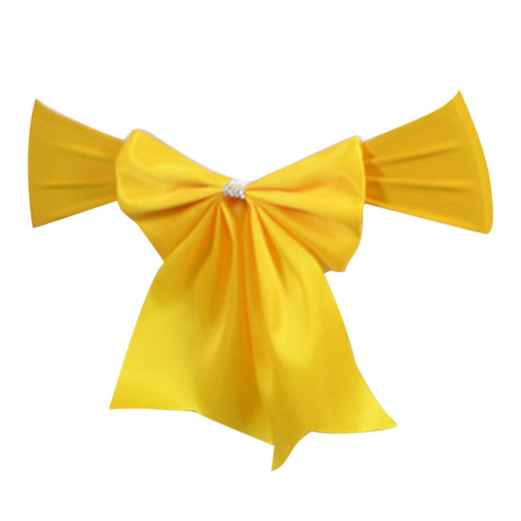 Полиэстеровый бант на стул, эластичная лента для стула, идеально подходит для свадебных украшений и праздничных мероприятий, мягкий и прочный материал