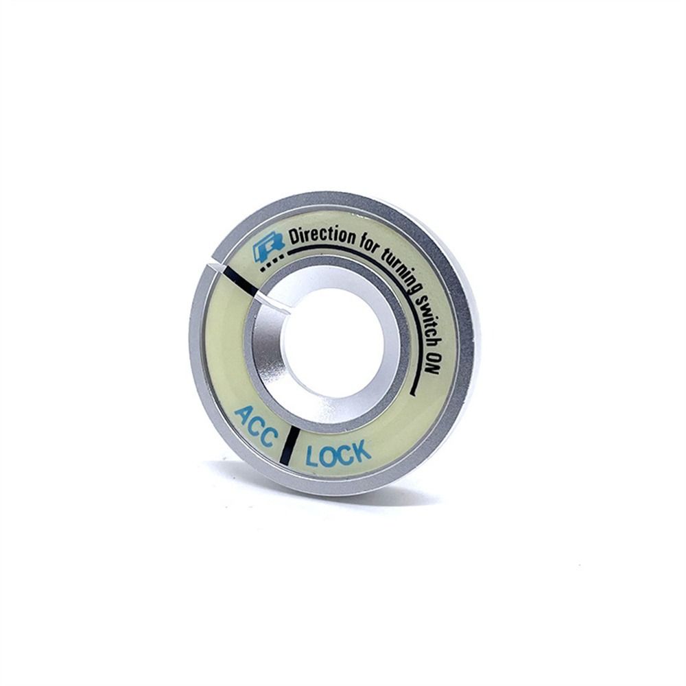 Zinc Zinc Alloy Luminous Ignition Switch Cover Ignition Key Ring Cover Car Switch Sticker Start Button Cover