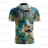 Men's Short Sleeve Golf Shirt Printed T-Shirt Quick Drying Breathable Jersey Outdoor Sports