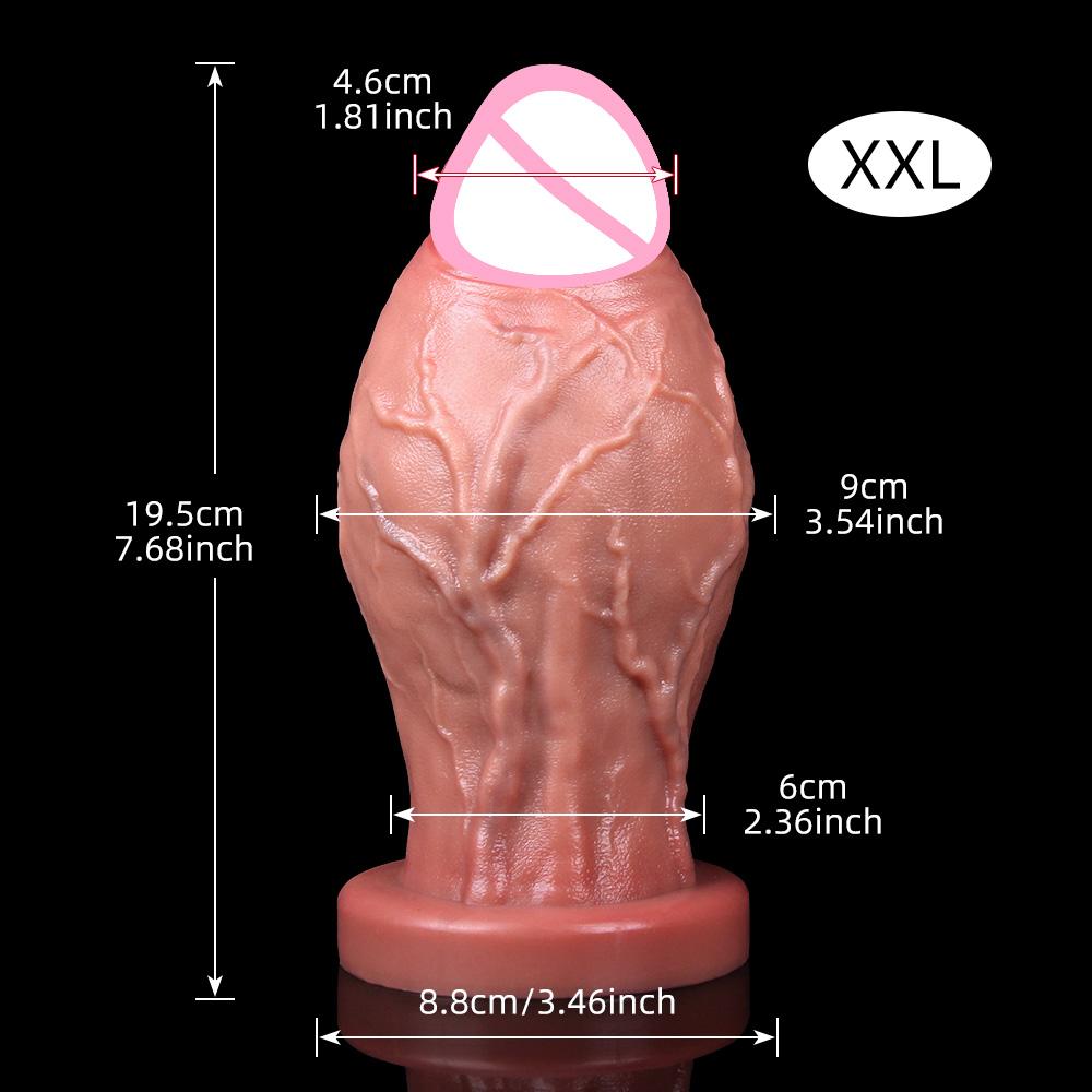 XXL Очень Большие Реалистичные Дилодосы Толстый Силиконовый Анальный Дилодос Расширитель Толстый Пенис Взрослые Секс-Игрушки Мастурбация Анальная Пробка