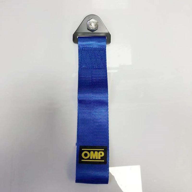 Универсальный автомобильный буксировочный ремень OMP Racing - декоративный ремень для переднего бампера прицепа