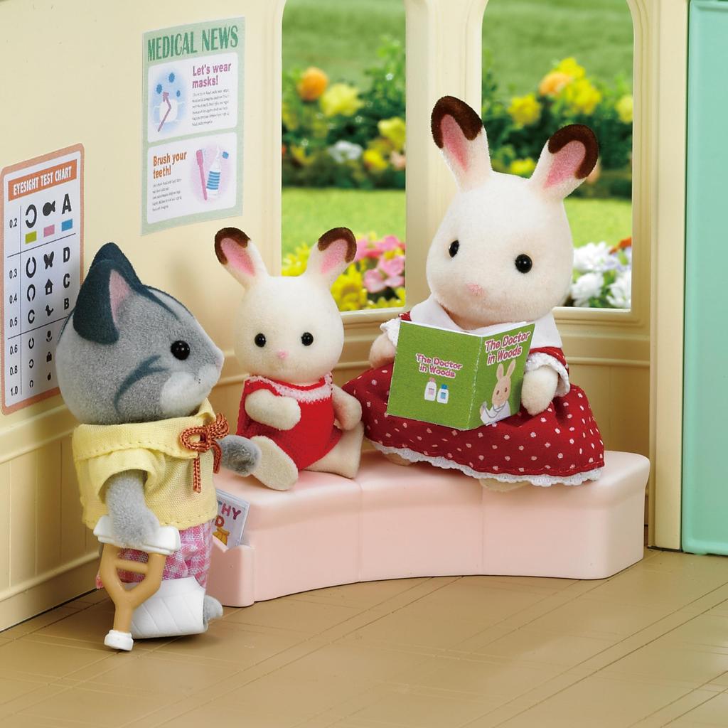 Sylvanian Families Shop ST Mark Certified Toy Dollhouse for Ages 3 and Sylvanian Epoch "Forest Doctor" H-12 Up, Families,