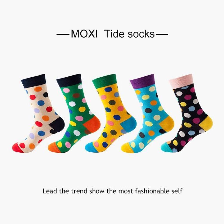 5 Pairs/Pack Couples Happy Funny Socks Cotton EU 37-43 Men Cartoon Fruits Flowers Animals Streetwear Harajuku Socks