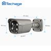 Techage 5-мегапиксельная IP-камера безопасности POE для обнаружения человека на открытом воздухе двухсторонняя аудио-видео камера наблюдения AI IP