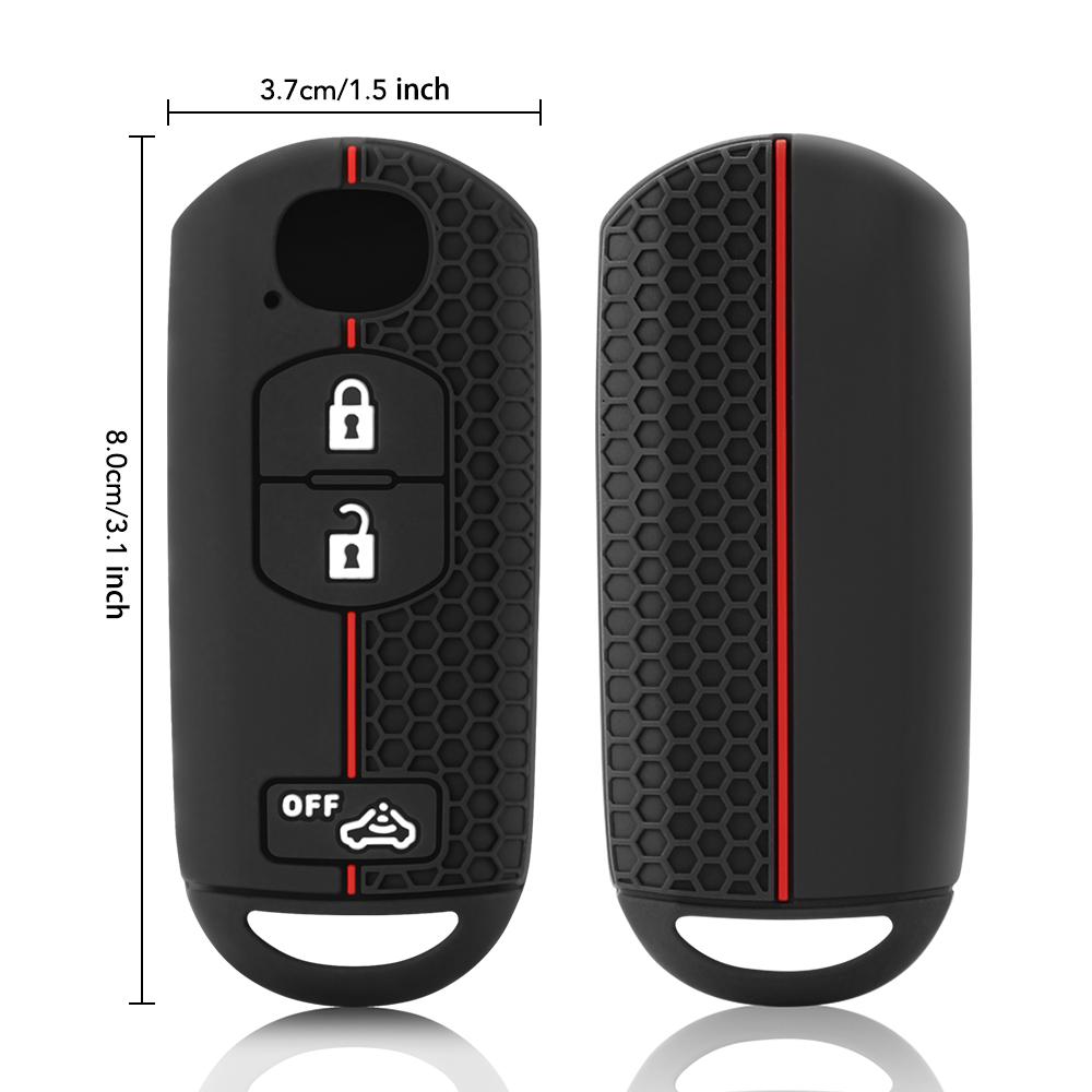 Silicone Key Case Fob For Mazda CX-3 CX5 CX-5 M2 M3 M5 M6 GT 2015 2016 2017 2018 Keyless Remote Key Cover 3 Button