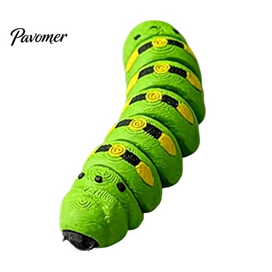3D Printed Caterpillar Toy 1/5/10Pcs Figurine, Movable Joints Fidget Articulated Toy, Realistic Insect Figure for Stress Relief Educational
