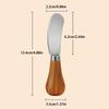 Mini Butter Knife Cheese Spreader Knive Creative Standing Butter Knife Jam Salad Dressing Knife Stainless Steel Wooded Handle