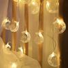 LED String Light Warm White USB Plug-in Star Moon Castle Festival Light Ramadan Decoration Mubarak Eid Home Decor