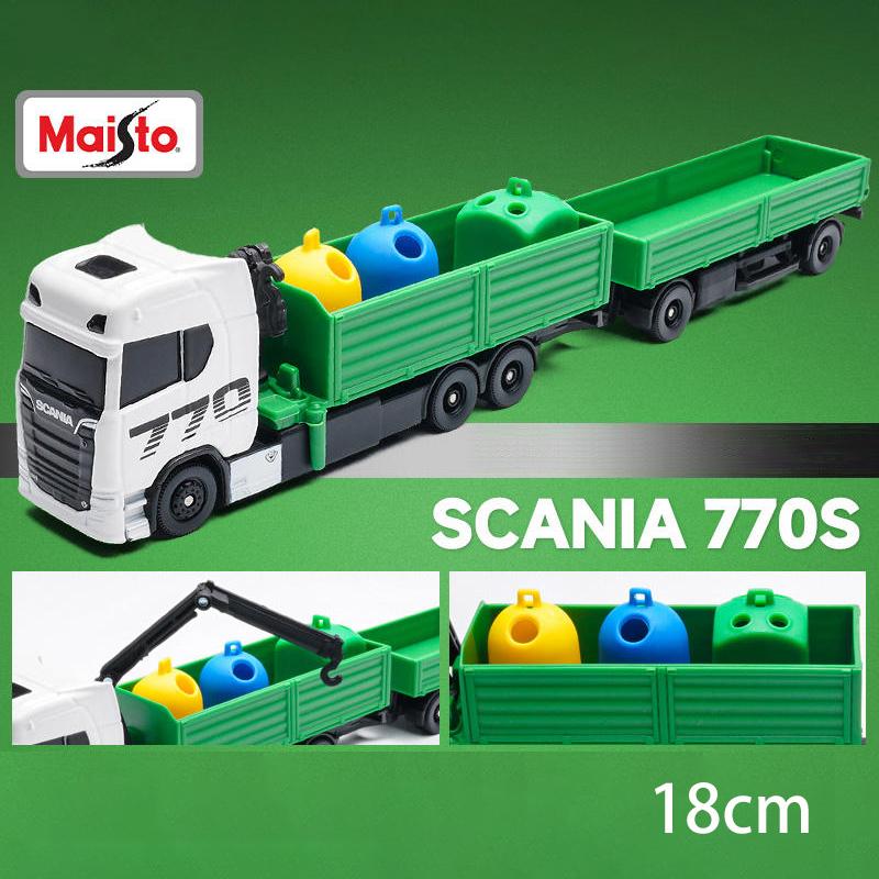 Maisto VOLVO FH16 770S Грузовик с прицепом Металлическая машинка Литье под давлением и игрушечные транспортные средства Модель автомобиля Масштабная модель Игрушечные машинки Для детей