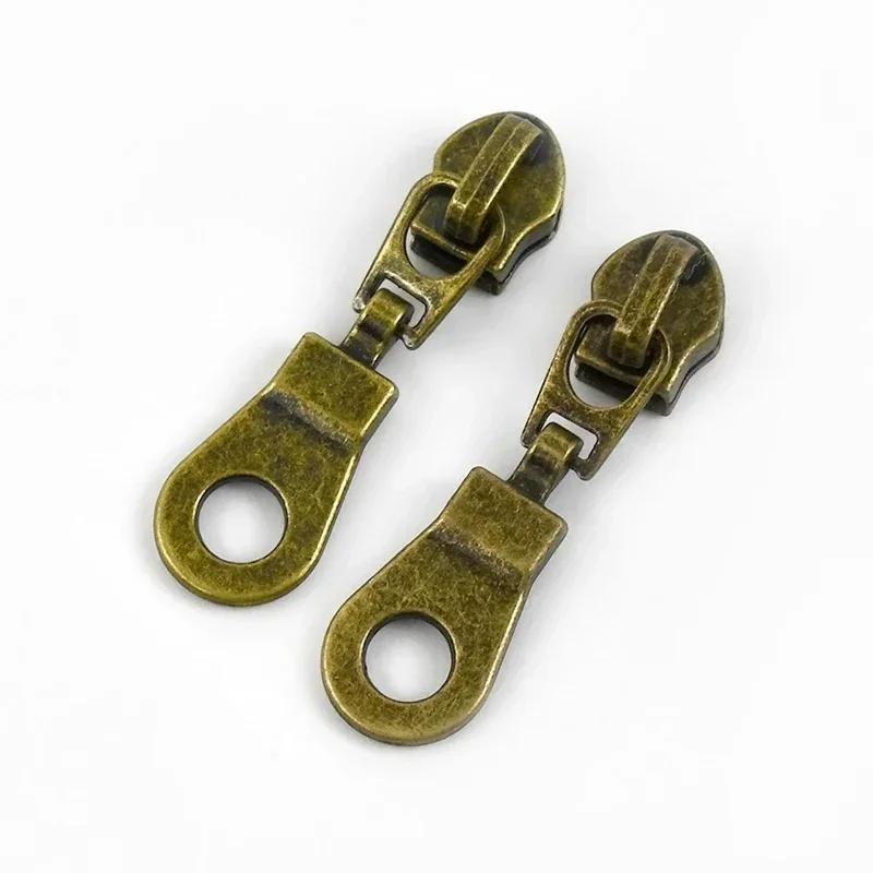 5-30Pcs Meetee 5# Nylon Zipper Sliders for Bags Garment Decor Zippers Puller Tents Home Textiles Zip Repair Sewing Accessories