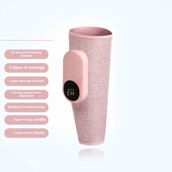 Leg Massager 3-Level Intensity Thigh Calf Massager Wireless Portable Vibration Pressure Massager for Circulation Relief Auto Shutdown Leg Fatigue