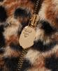 Bape Куртка с молнией по всей длине с принтом дикого леопарда, мехом на лапах и изображением акулы (M) бежевый