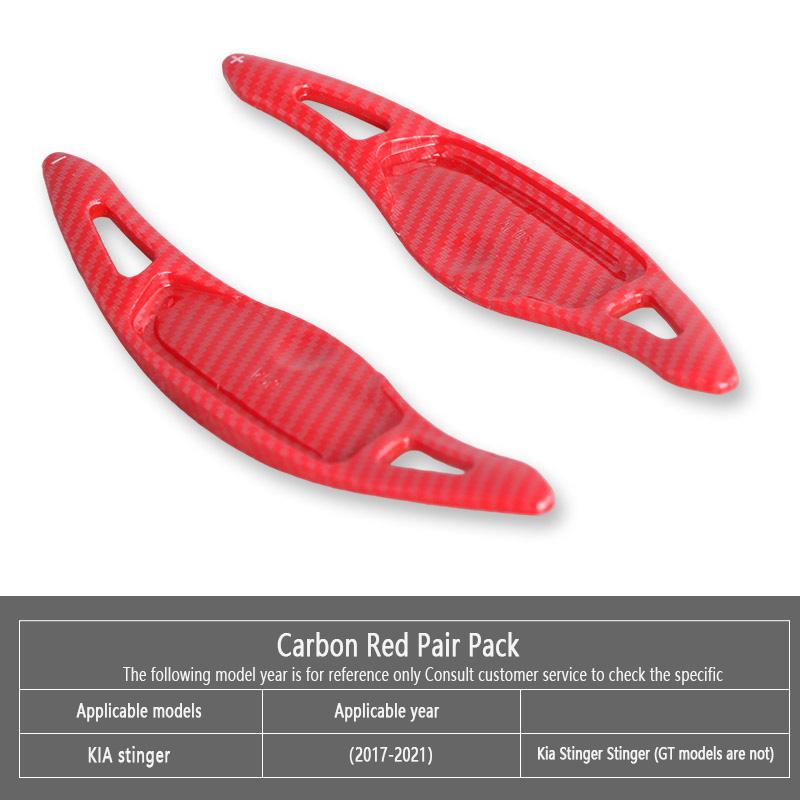 For KIA stinger 2017- Car-Styling Automotive Steering Wheel Rear Shift Paddle Car Shift Equipment Semi Automatic Clutch Red