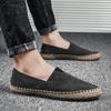 Summer Breathable Canvas Lazy One-Pedal Men Fisherman Versatile Casual Linen Shoes National Style Shoes Men