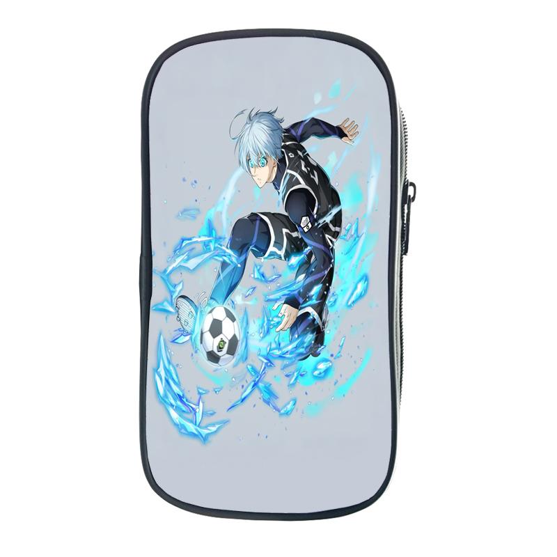 Blue Lock Isagi Yoichi Сумки для хранения Мультфильм Аниме Nagi Seishiro Ручки Сумки для студентов Пенал Кошельки для монет Подарки на день рождения для друзей