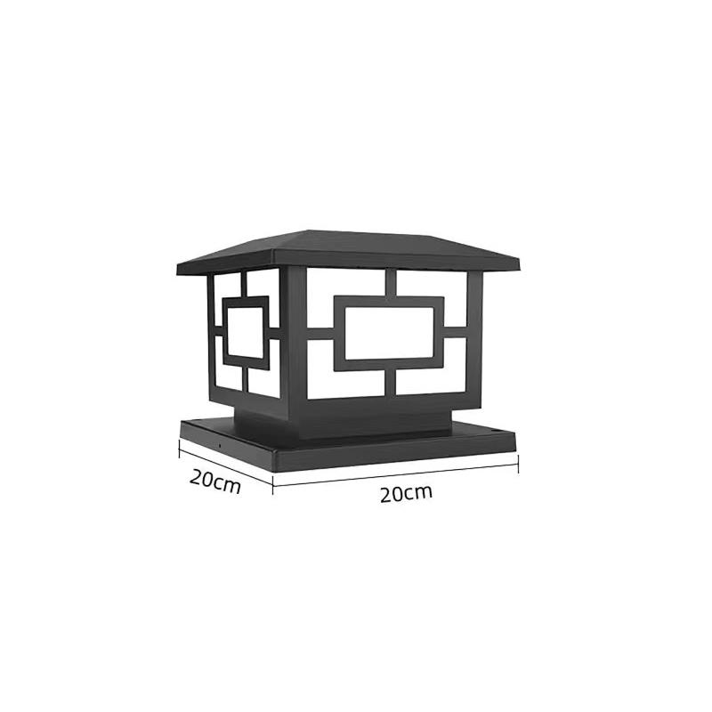 Солнечный светильник-колонна, уличный светильник для сада, настенный светильник для сада на вилле, водонепроницаемый светильник-колонна для ворот