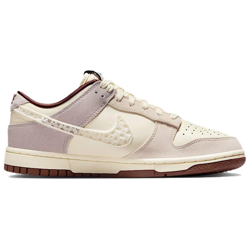 Nike Кроссовки Dunk из износостойкого материала, низкие, для скейтбординга, женские, бежево-коричневые, IH7353-010
