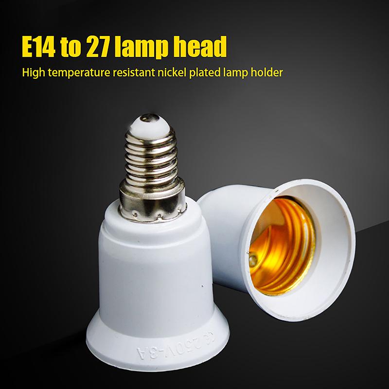 E14 To E27 Adapter Conversion Socket Fireproof Plastic Converter High Quality Material Socket Bulb Adapter Lamp Holder