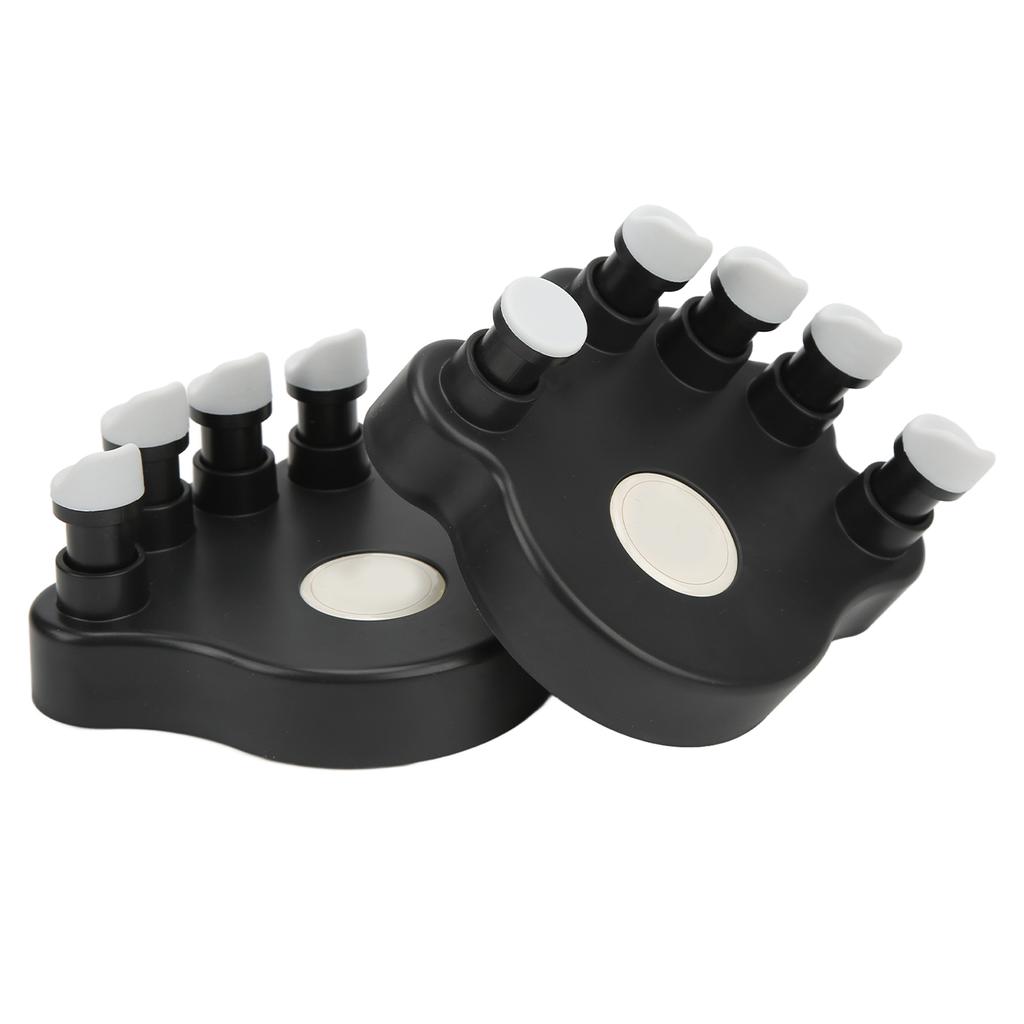 2PCS Piano Finger Exerciser Silicone Hand Grip Trainer Ergonomic Tension Strengthener