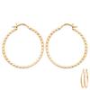 [Q6266] - Gold Plated Hoop Earrings 'Cléopatra' - 30 Mm 1 Mm