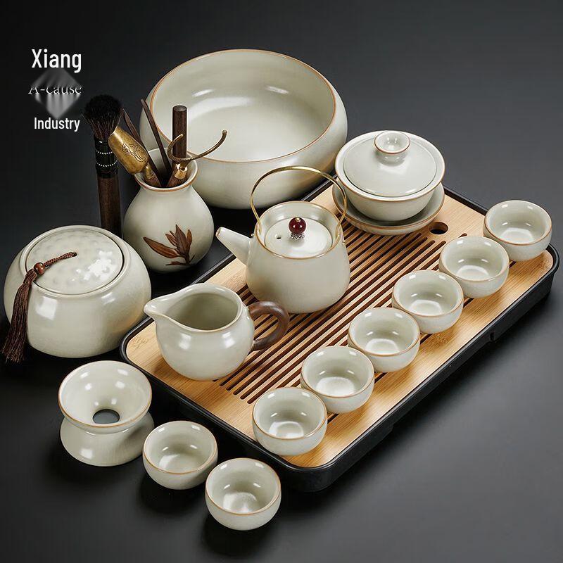 Ru Kiln Ceramic Kung Fu Tea Set