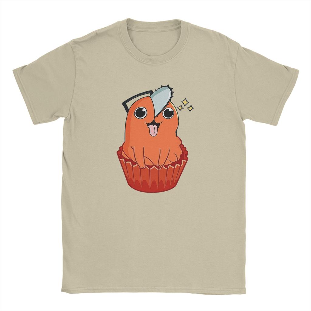 Повседневная футболка Летняя Капкейк Почита Аниме Человек-бензопила Модные футболки Хлопковая футболка для мужчин Y2K Принт Футболки с коротким рукавом