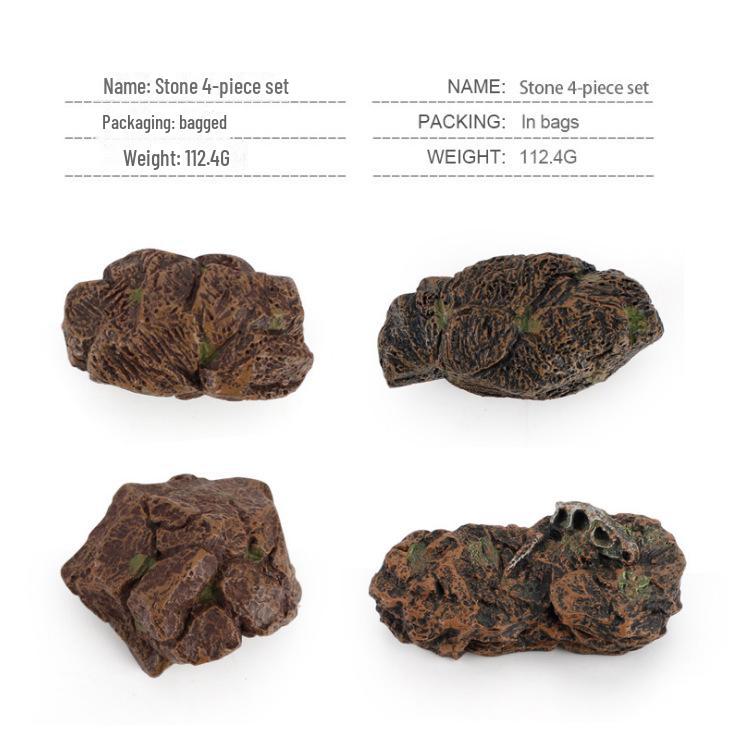 Пластиковые украшения и имитация пещеры в виде динозавра юрского периода