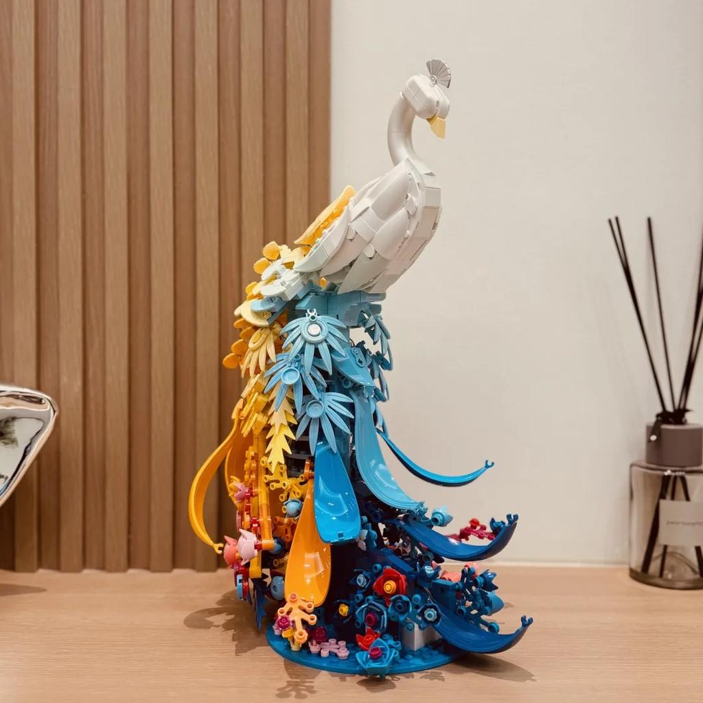 Non-Toxic Animals Flowers Peacocks Assembled Models Building Blocks Toys Light Home Furnishings Decorations Valentine'S Day Gifts