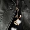 "Puppy Barista" cute puppy versatile necklace sweater chain with a sophisticated design, niche accessory, new for women