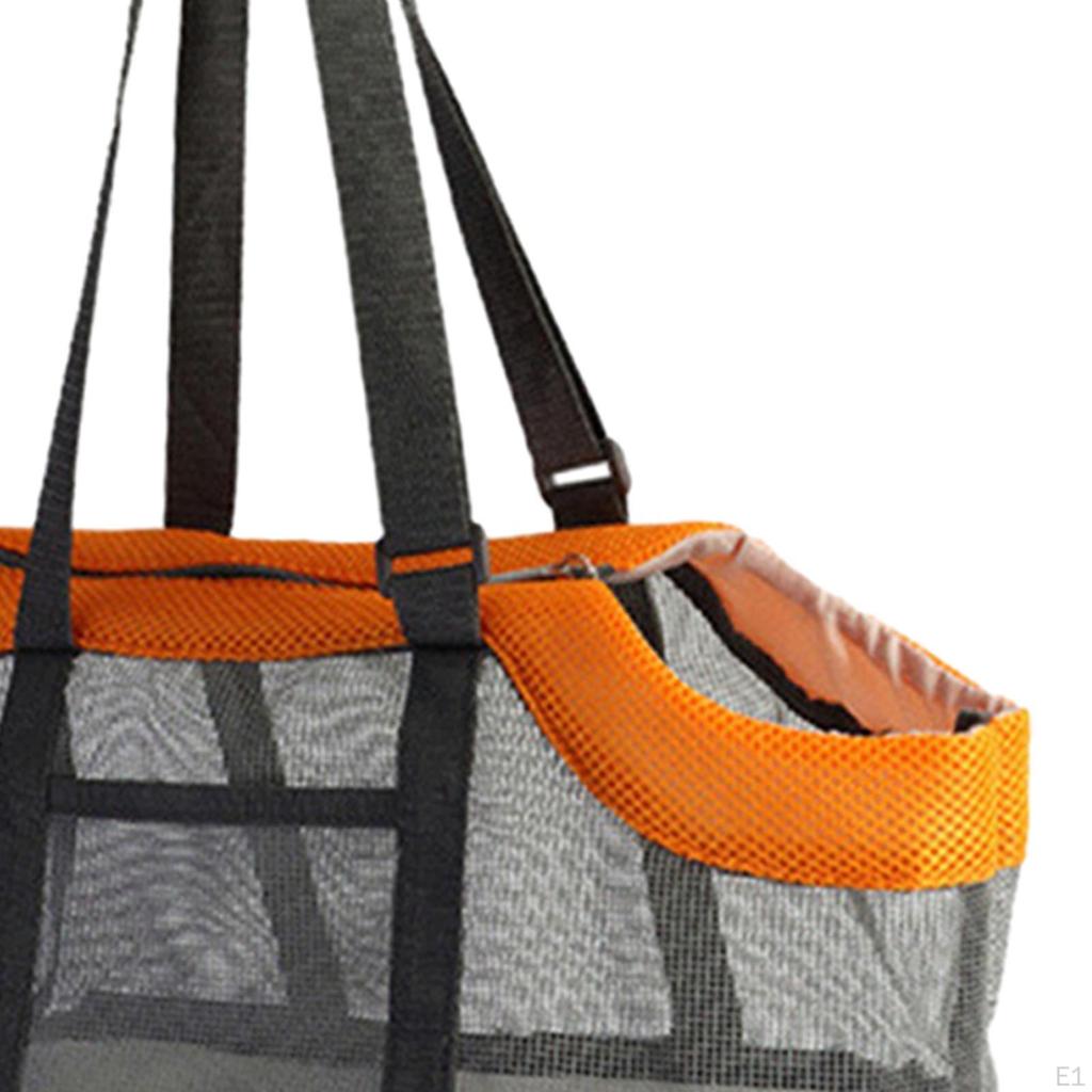 Сумка-переноска для домашних животных Сумка-тоут Клетка-сумка для собаки Сетчатый дизайн со съемным ковриком Плечевая сумка