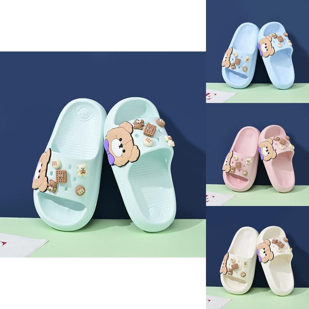 Удобные мультяшные детские тапочки для мальчиков и девочек с нескользящей подошвой и мягкой подошвой из ЭВА различных цветов и размеров для лета