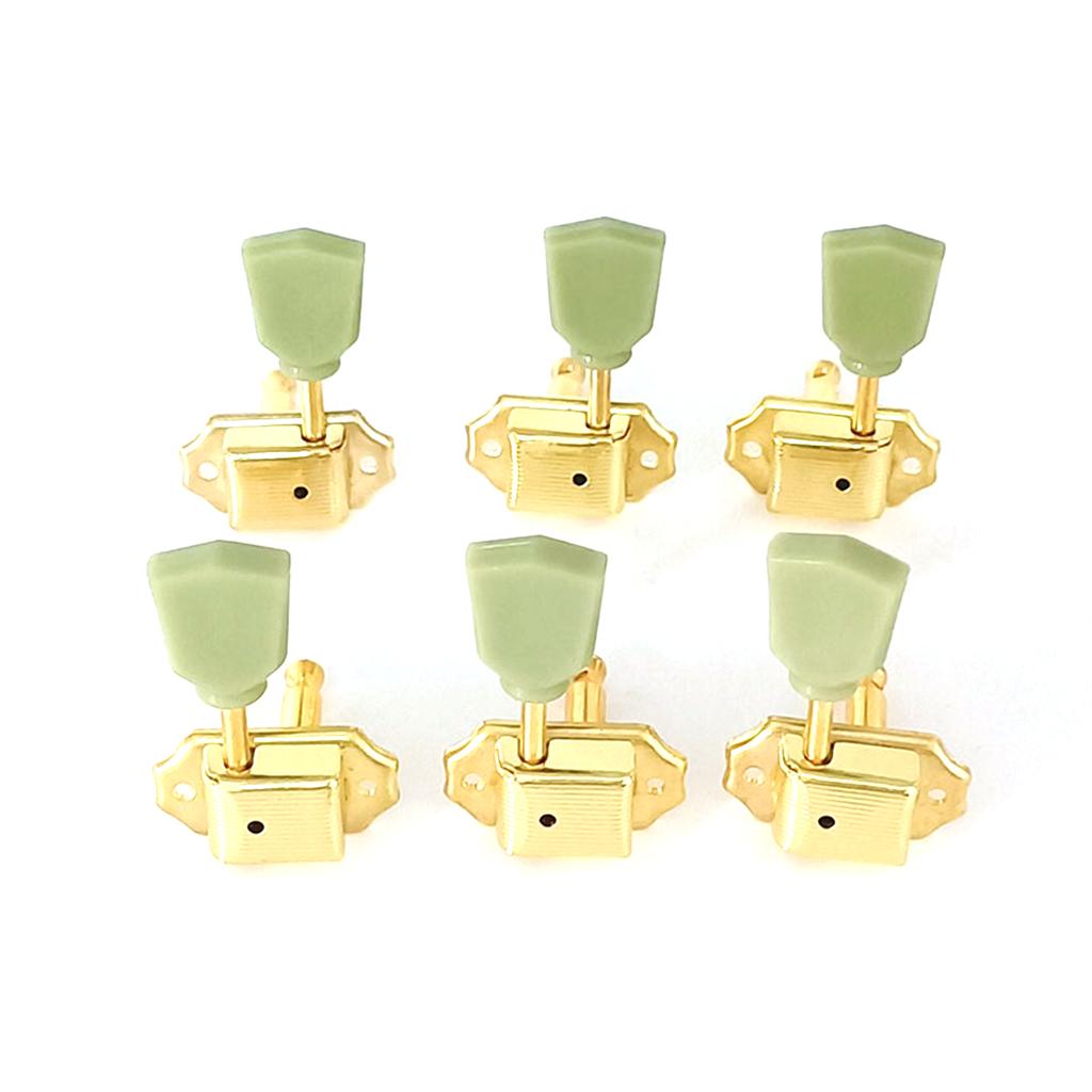 6pcs Open-Style Guitar Tuning Keys String Tuning Pegs Vintage Tuners Guitar Machine Head 3L3R with