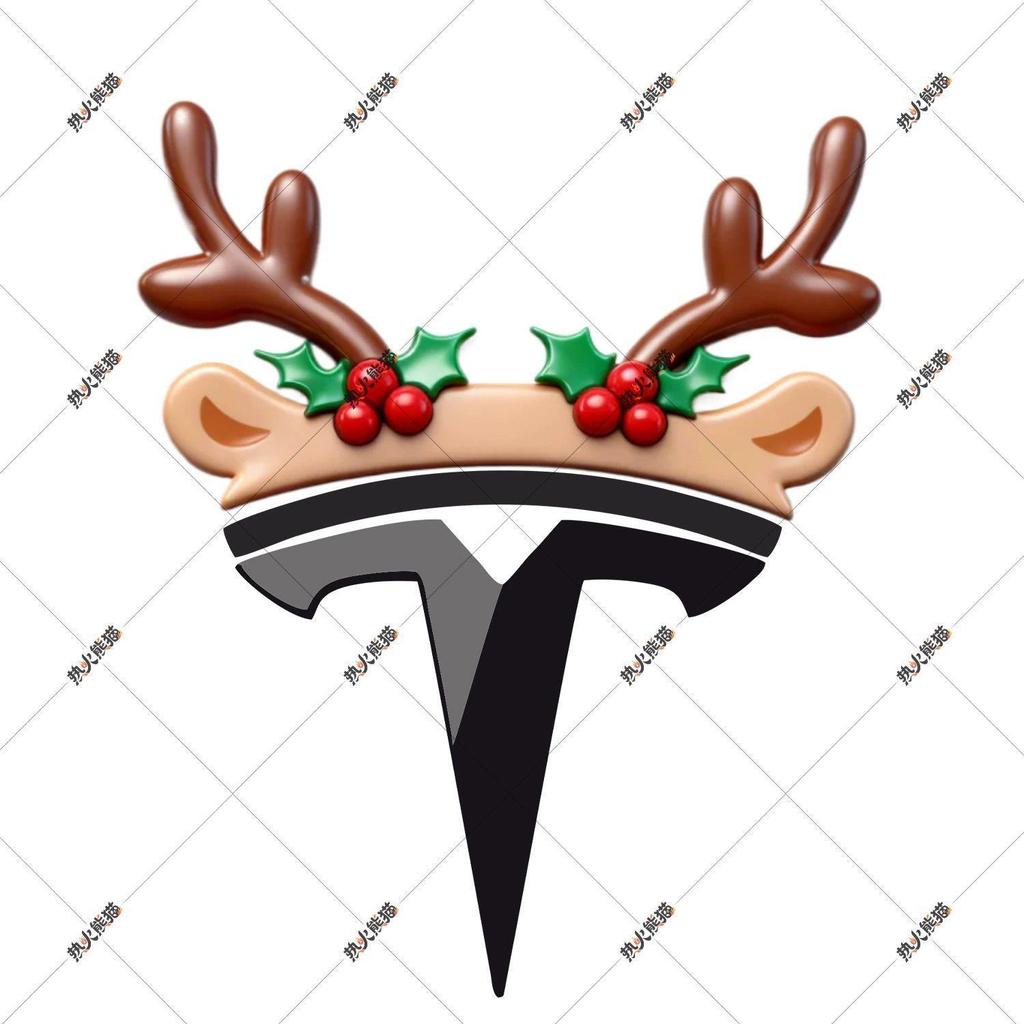 Tesla Judy Officer Rabbit Ear Hat Car Logo Cute Cartoon Decoration Sticker