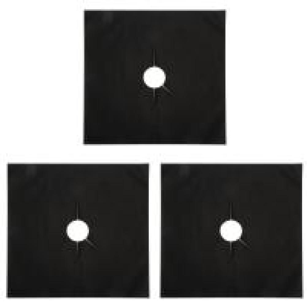 4шт бумажный коврик для барбекю с антипригарным покрытием для приготовления чистой бумаги кухонный инструмент (черный