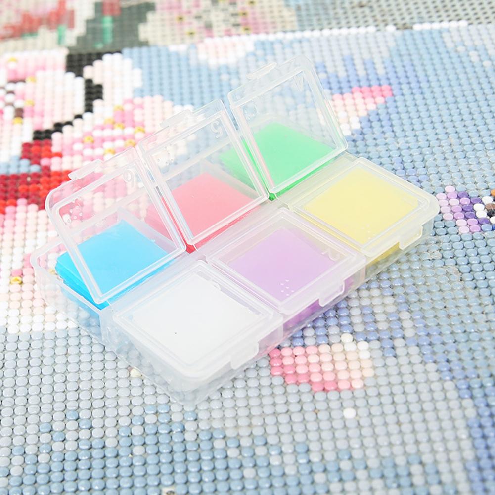 DIY Diamonds Painting Accessories Art Craft 30pcs Diamond Painting Glue Clay 2x2cm 6 Colors Glue Clay Wax Tool Set For Drawing