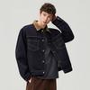 Mens Vintage Washed Denim Jacket Short Fit Casual Workwear Style Fall Lightweight Cotton Outerwear