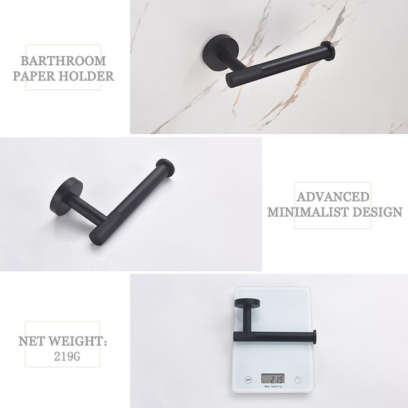 Матово-черная латунная накатка для полотенец, держатель для туалетной бумаги, крючок для полотенец, ершик для унитаза, аксессуары для ванной комнаты