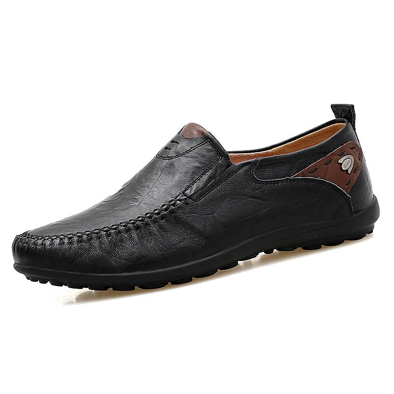 Big Size 38-47 New Arrival Split Leather Men Casual Shoes Fashion Top Quality Driving Moccasins Slip On Loafers Men Flat Shoes