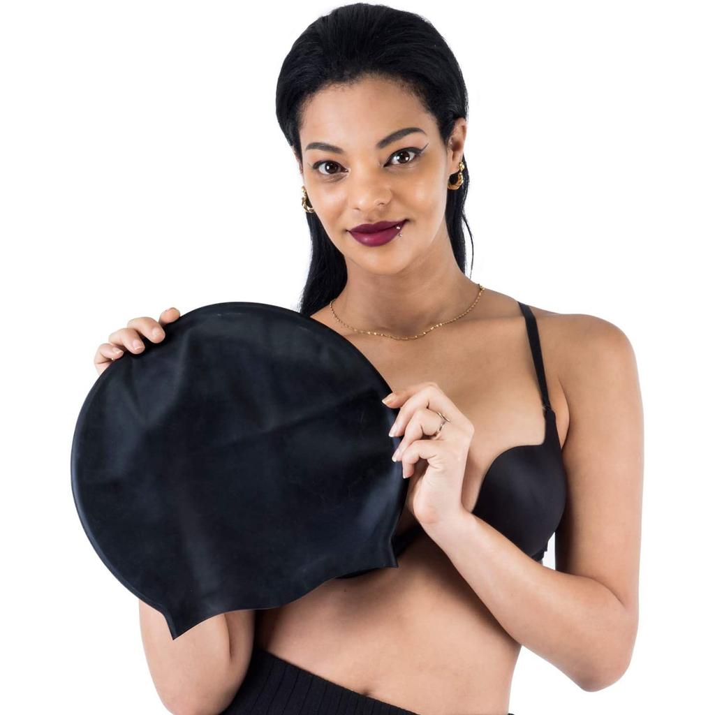 Swimming Cap For Women And Men, Cap For Very Long Thick Curly Hair&Dreadlocks Weaves Braids Afros Silicone Keep Your Hair Dry