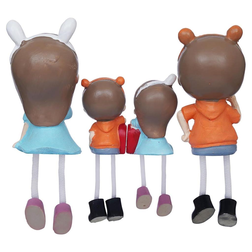 Милый семейный набор для девочки, мальчика, мамы, папы, декоративный экспонат - подарок на годовщину, день святого Валентина для мужа, жены, новый