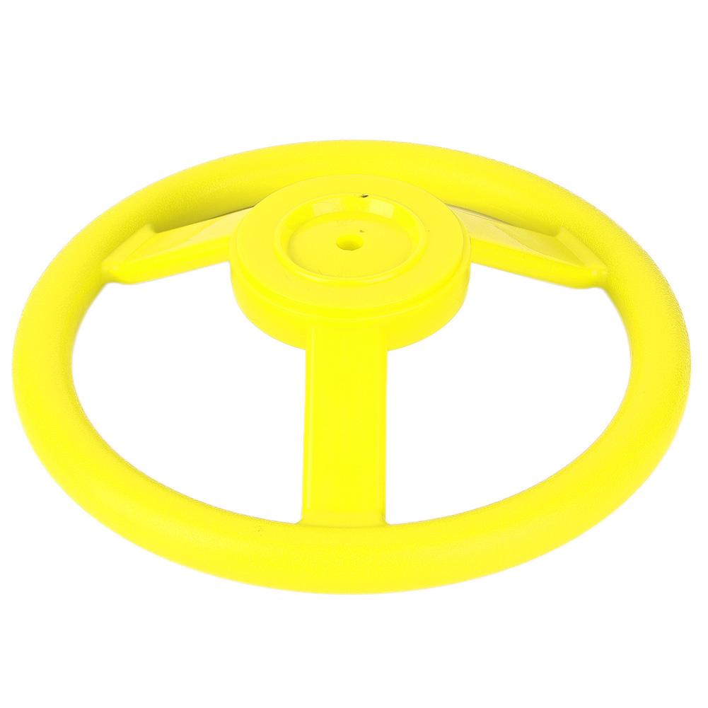 Plastic Outdoor Playground Small Steering Wheel Toy Swing Set Accessories (yellow)