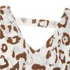 Women's Summer Casual Tops V Neck Loose Bat Sleeve Leopard Print Shirt