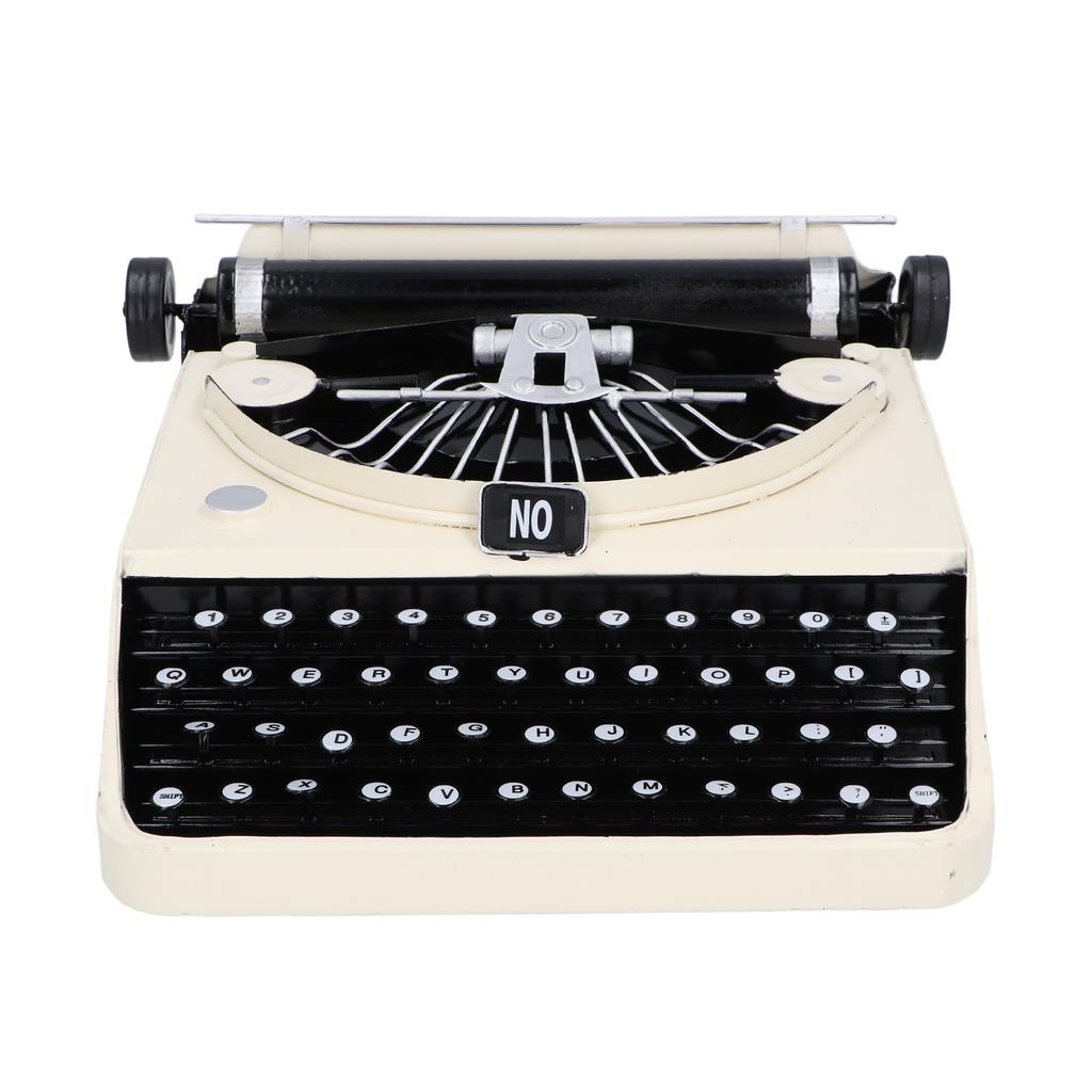 Vintage Typewriter Model Handmade Retro Typewriter Props Stress Relief Typewriter Ornament Desktop