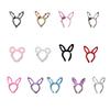 Lovely LED Rabbit Ear Headband New Year Party Flashing Light Plush Hairhoop Carnival Party Headwear RaveProps Headdress