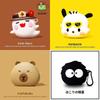 Cute 3D Cartoon Headphone Case For Airpods 4 Soft Silicone Creativity Case For Airpods 4 Generation Shockproof Protective Cover