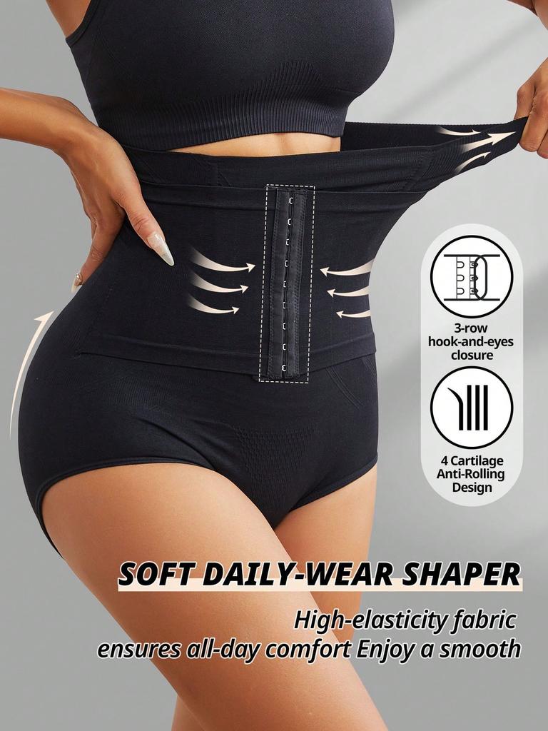Women Seamless High Waist Waist Cincher Panty Briefs Strong Compression Faja Shaperwear Tummy Control Body Shaper Belly Shaping Butt Lifting Underwear