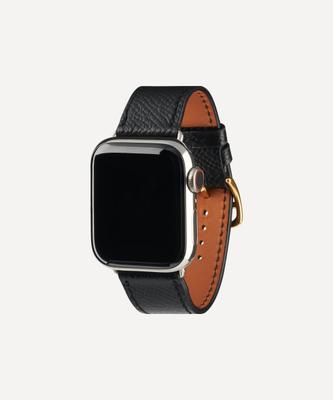 [ADER error] ADER error Ремешок для Apple Watch Galaxy Watch из премиальной кожи Epsom Цвет: Tank Black